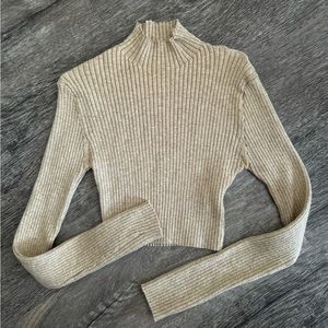 mock neck sweater